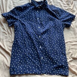 Divided Dress Shirt — Polka Dots